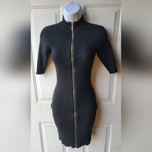 Say What Zip Up Bodycon Dress Size Small